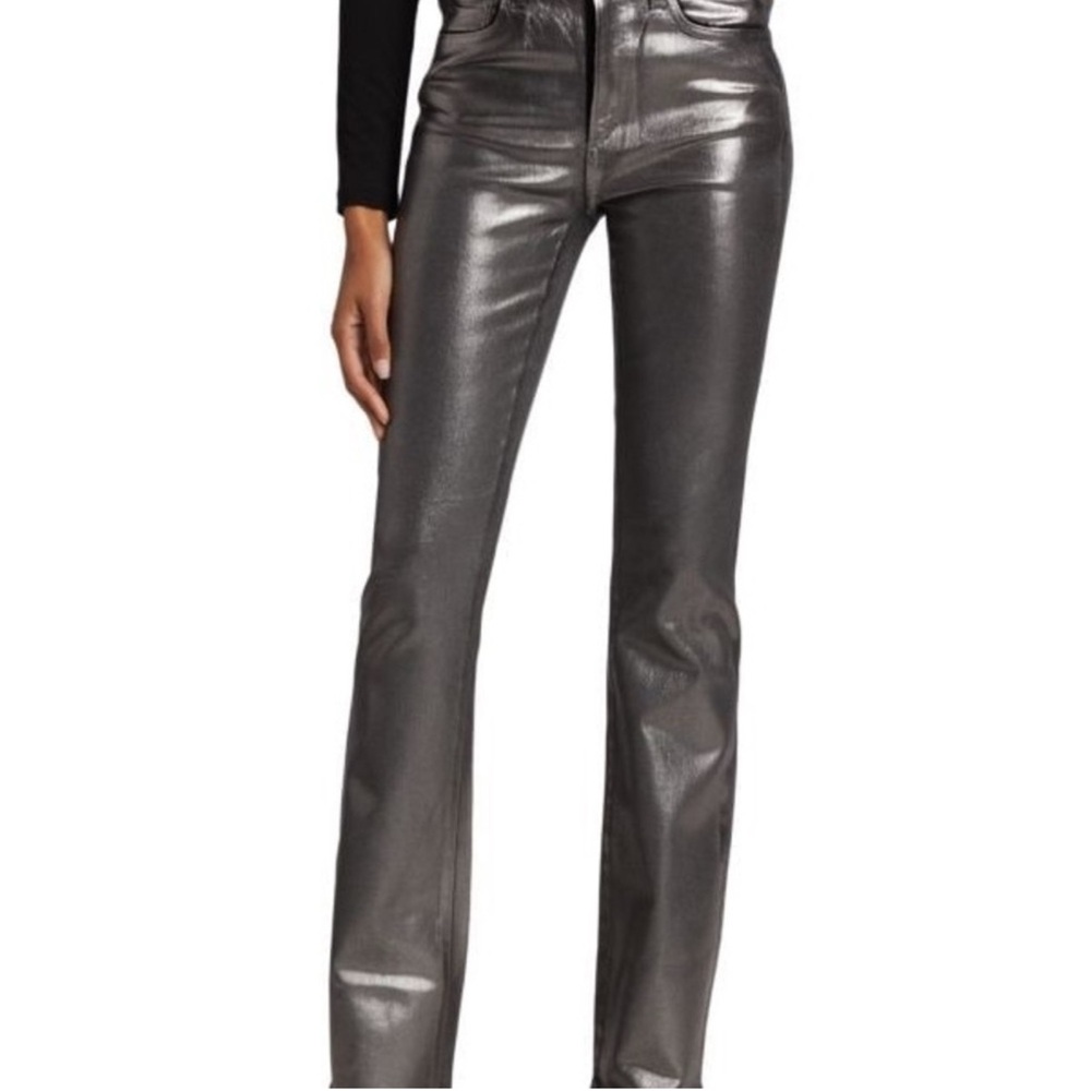Joes Hi Honey Wax Bootcut denim- Gunmetal  Women's Metallic Gunmetal Jeans